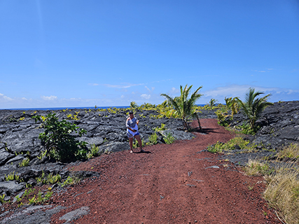 We hiked Thurston Lava Tube, and explored many small trails around the park.  We went to the visitor center where we filled our water bottles with their sand filtered water.