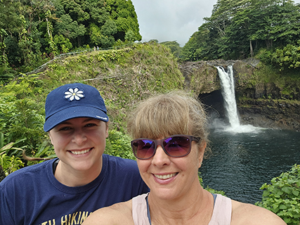 The next day started with waterfalls Rainbow Falls, and Boiling Pots.  Very short walk to the viewpoints.  According to legend the Wailuku River here was created in a battle between god Maui and the lizard monster Kuna.  Whether you believe in the Hawaiian folklore or not, it is nice to see how they hold to the stories of their past.  It is nice to see people who connect through their culture.  When we connect to nature and to each other we often discover healing in some surprising places.